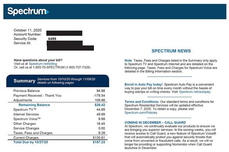 spectrum view my bill.